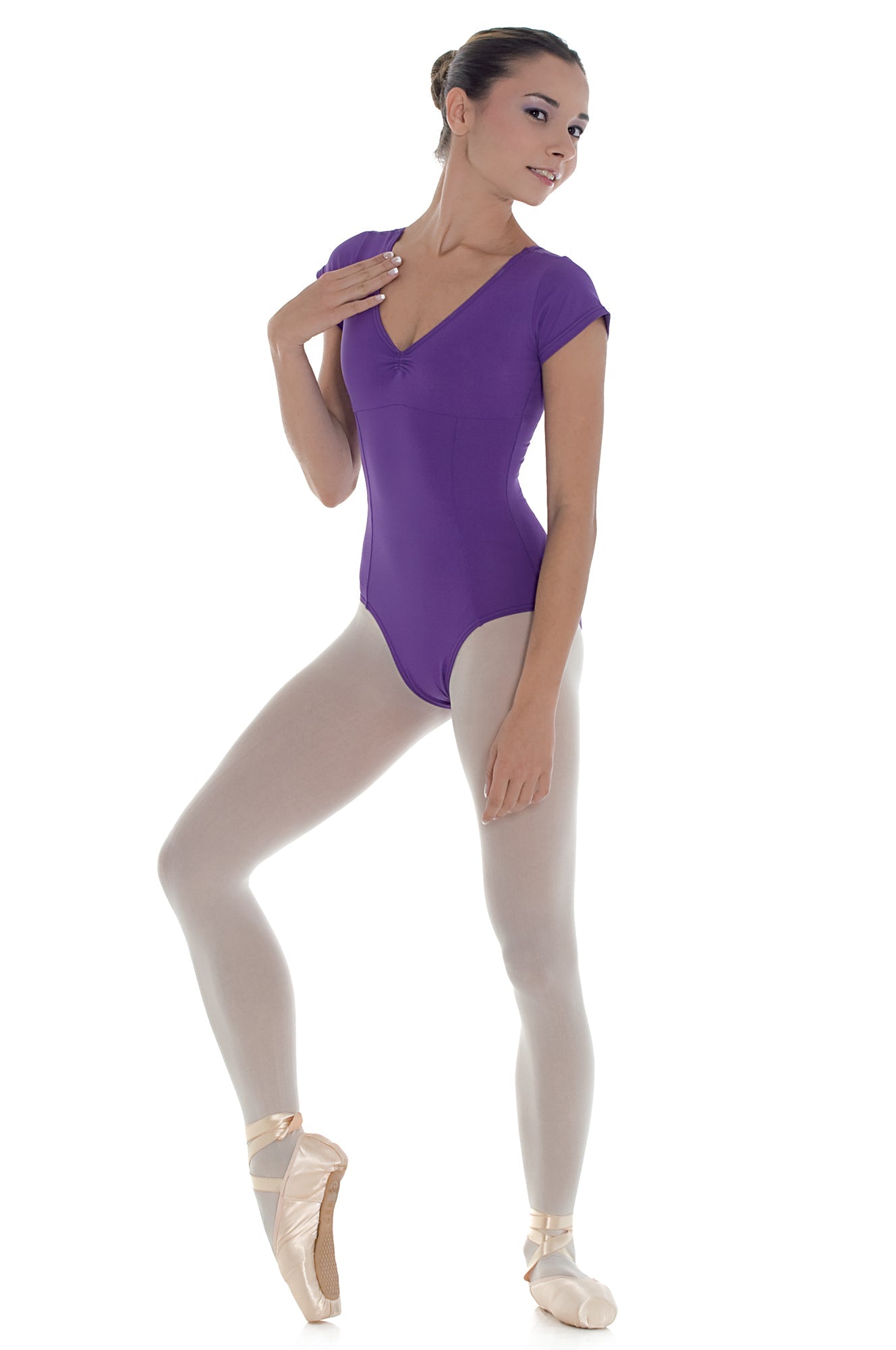 Body Da Balletto Per Bambine - Cotone E Spandex Per Danza Classica - Foto 3