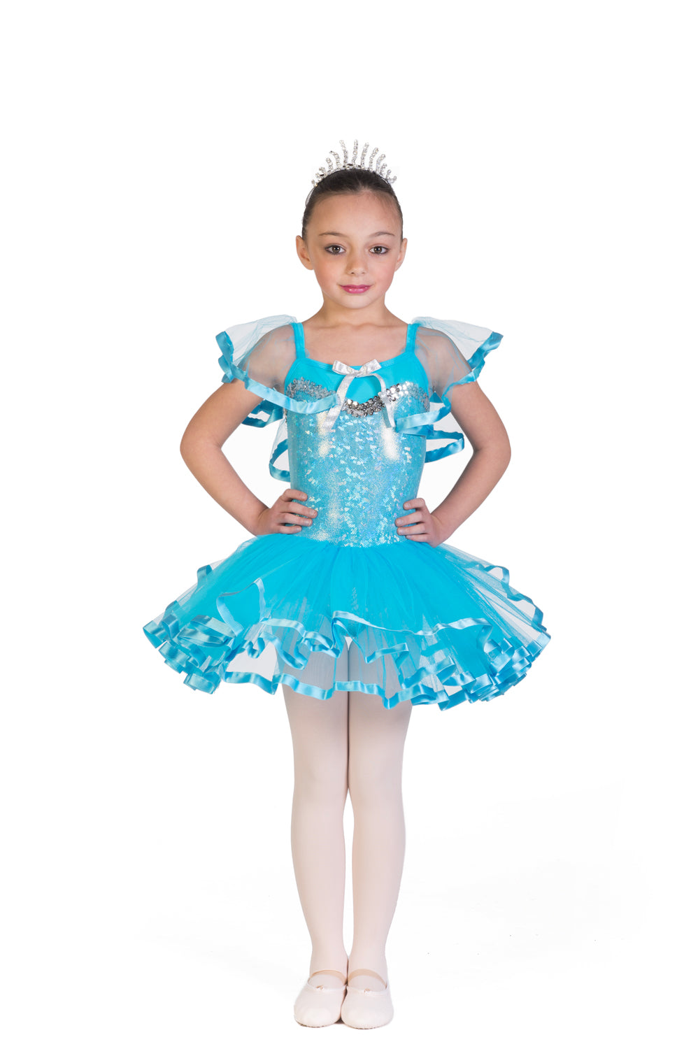 Vestito Bambina Gonna Tutù 'Pia' Per Bambina Danza Classica In