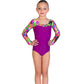 Body in lycra stampata ESTIA BGR11-STUDIODANZA