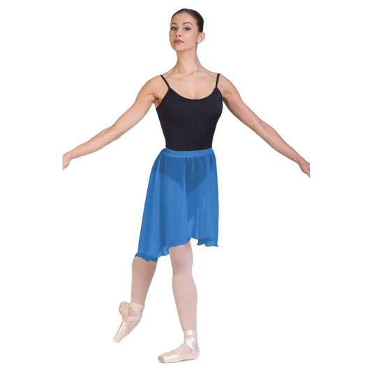 Gonnellino danza a ruota asimmetrico F403